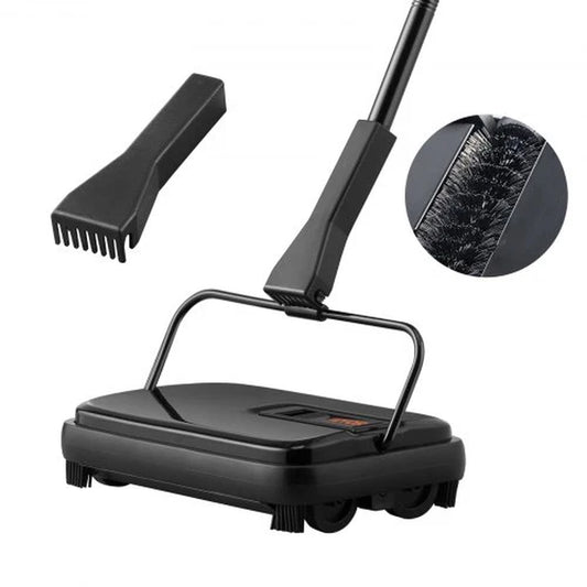 Carpet Sweeper for Home Office Rugs Hardwood Surfaces Wood Floors Laminate, Cleans Dust Pet Hair
